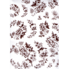 Ref. 78409 - DECALQUE FLORES SEPIA